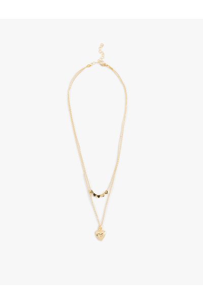 Koton 2 Rows of Heart Necklace