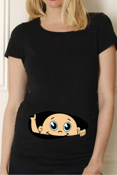 Wish BF Hamile kadın baby t-shirt