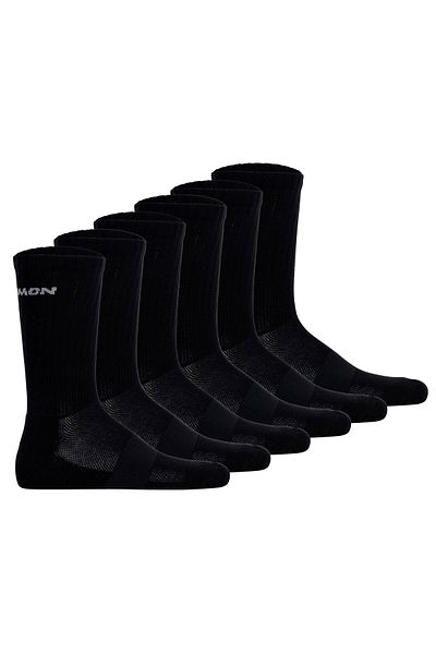 Salomon Unisex Socken, 6er Pack - EVASION CREW, Wandersocken, atmungsaktiv