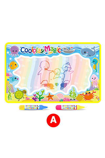 Choice سجادة رسم مائية بألوان قوس قزح من Coolplay مقاس 59×36 سم و2 قلم تلوين ...