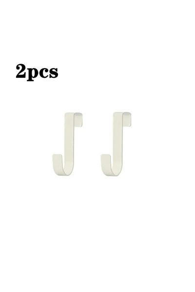 Choice White-2pcs Multi-purpose Hooks Kitchen Cabinet Door Back Hook Hanging ...
