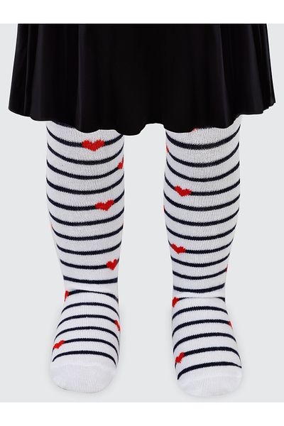 Civil Baby White Baby Girl Pantyhose - 6-18 Months