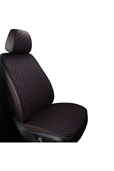 Choice غطاء مقعد السيارة العالمي الأحمر المصنوع من الكتان، وسادة أمامية وخلفي...