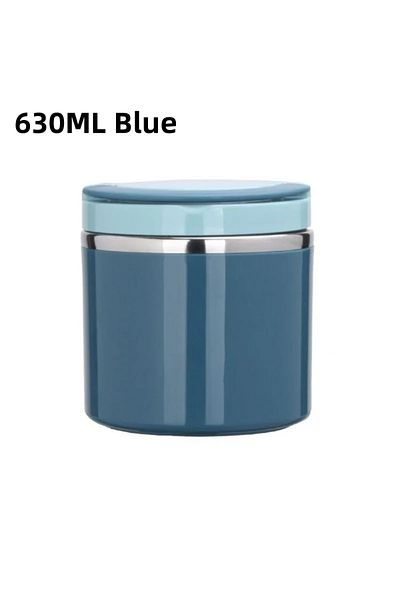 Choice Blue-630ml 630/1000ml Food Thermal Jar Insulated Soup Cup Thermos Containers Stainless Steel Lunch B