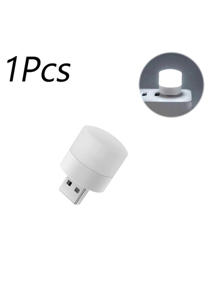 ZUIDID 1pcs White 1/10pcs Mini Usb Night Light Warm White Eye Protection Book Reading Light Usb Plug Comput