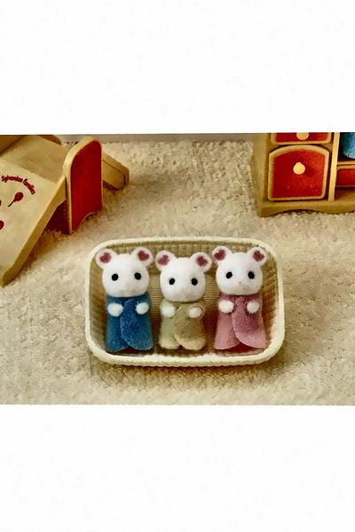 OMZ Marshmallow Mouse Triplets for Boys and Girls 5337 - Alithestereo Educational Toy
