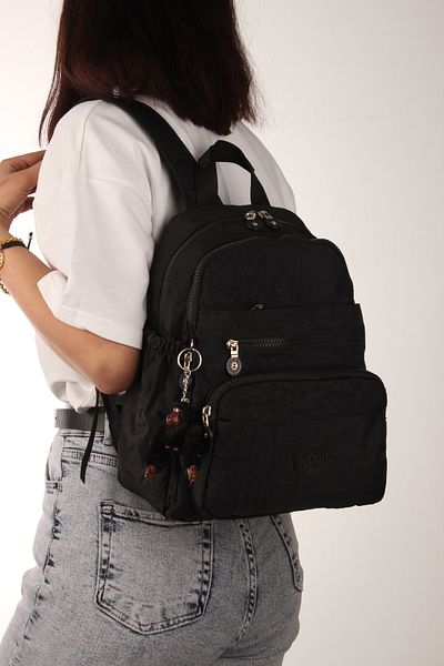 By Hakan My Polo 8745 Clinker Women's Backpack Medium Day Water Resistant Black