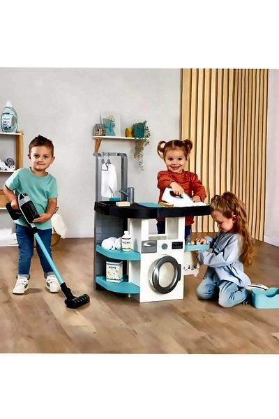 OMZ E Washing Machine Electronic Functions 17 Pieces Girl Educational Toy Boy Toys