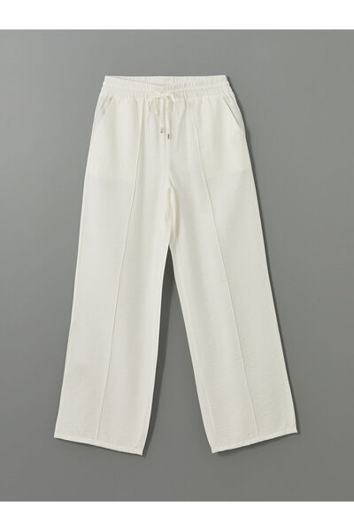 LC Waikiki New Season Elastic Waist Wide Leg Women's Trousers - S5Ld78Z8