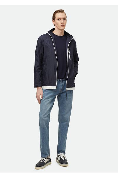 Ramsey Marineblauer Webmantel