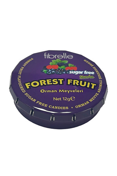 Fibrelle حلوى غابة الفواكه الخالية من السكر مع ستيفيا (12 جم)