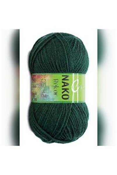 NAKO Rekor 3601 yeşil örgü ipi kazak bluz triko hırka ev tekstili örgü ipi