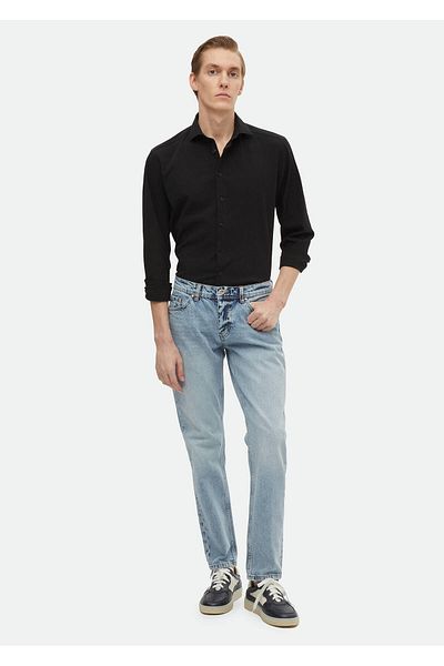 Ramsey Denim mit normaler Passform in Indigo – Hose aus 100 % Baumwolle