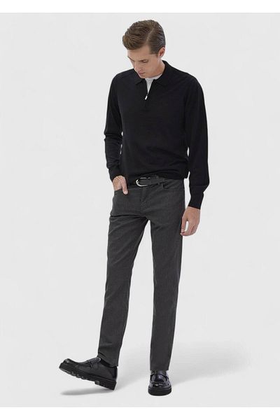 Ramsey Lässige, gewebte Hose aus Baumwollmischung im Slim Fit