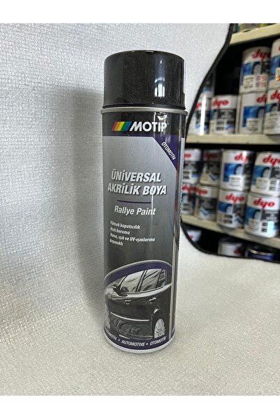 Motip Akrilik Parlak Siyah Sprey Boya 500ml