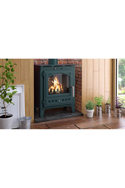 Alternatif VDB METAL 5 KW MARTİNA ODUN SOBASI İTHAL YEŞİL
