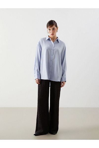 LC Waikiki Elastic Waist Textured Women's Trousers