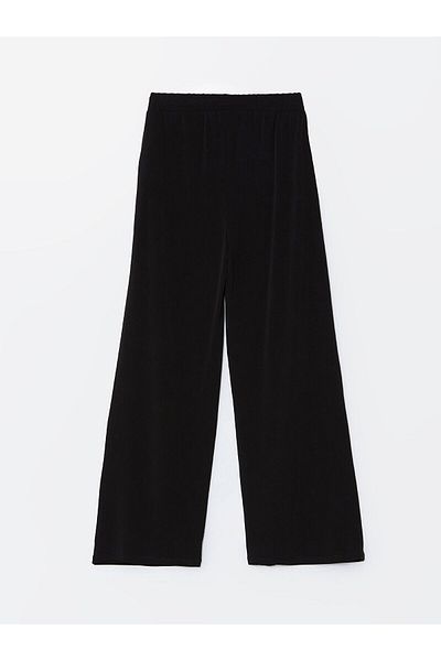LC Waikiki Pantaloni de damă cu talie elastică cu picioare largi