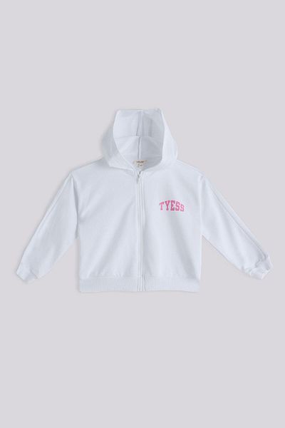 Tyess Basic Top cu trening alb pentru fete Bg Store