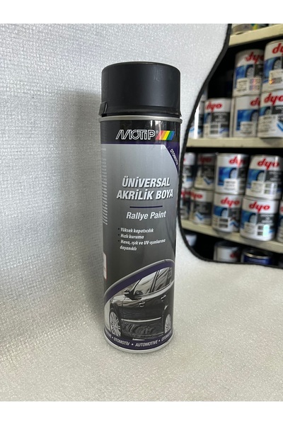 Motip Akrilik Mat Siyah Sprey Boya 500ml