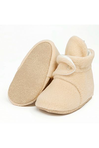 Ella Bonna Fleece Cotton Lined Non-Slip Sole Unisex Baby Kids House Slippers - Basic