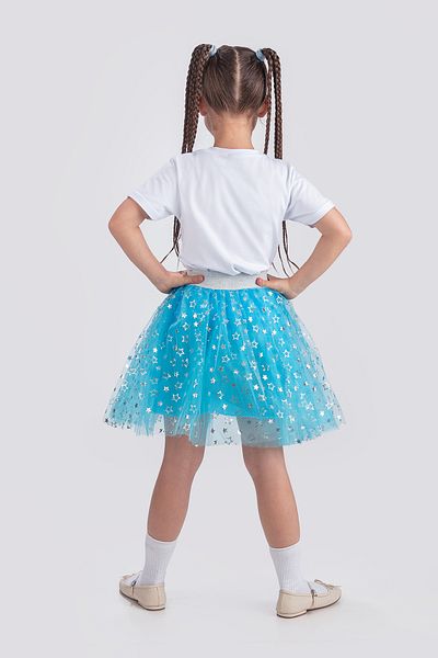 KT PERA BABY Star Printed 23 April Fluffy Show Birthday Party Skirt