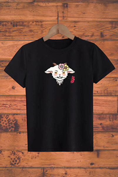 Wish BF تي شيرت بناتي ولادي مطبوع عليه خروف