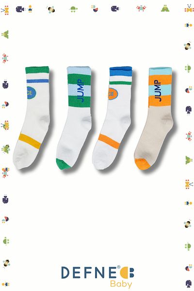Defne Baby 4 Pairs of Boy's Socks