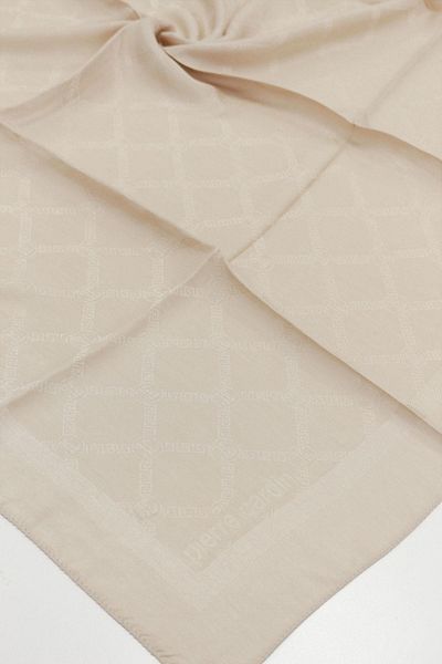Pierre Cardin Φουλάρι Lyocell Monogram - 1080900-933 - Μπεζ άμμου