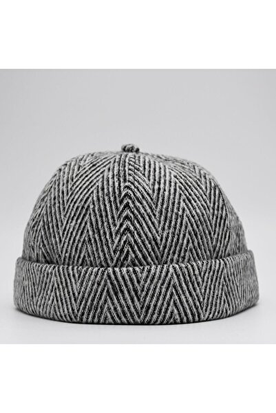 şapkadan Etnik Desen Kısa Docker Şapka Vintage Cap Kasket