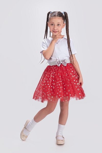 KT PERA BABY Star Printed 23 April Fluffy Show Birthday Party Skirt