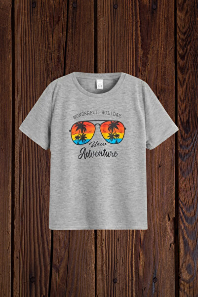 Wish BF TRICOU IMPRIMAT PENTRU COPII, FETE ȘI BĂIEȚI, CU OCHELARI DE SĂBĂTOARE