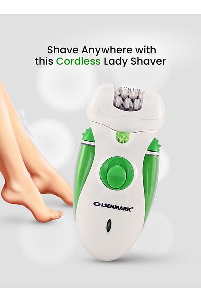 Olsenmark 4-in-1 Rechargeable Lady Epilator, 2 years warranty OMLS3097