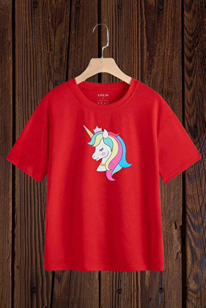 Wish BF تي شيرت بناتي مطبوع عليه تاج يونيكورن