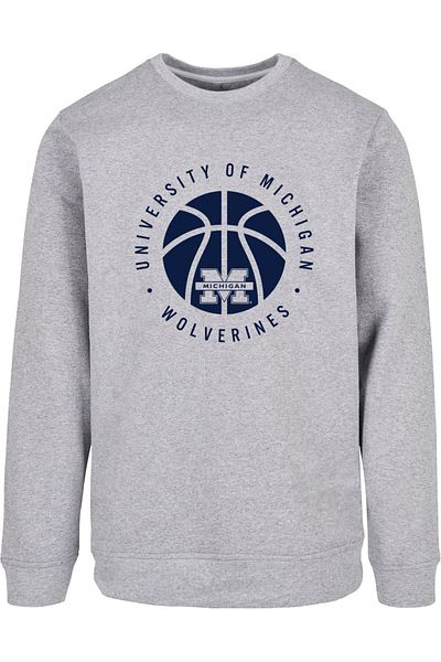 Merchcode Michigan University – Wolverines Basketball-Rundhalsausschnitt