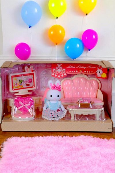 hak-iş oyuncak Mini Rabbit Family Living Room