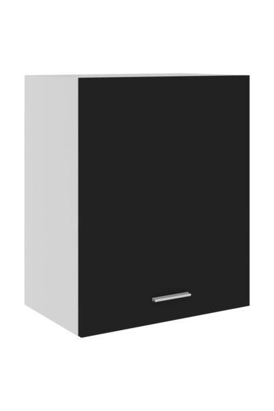 vidaxl خزانة معلقة ليون سوداء 50×31×60 سم من الخشب المصنّع