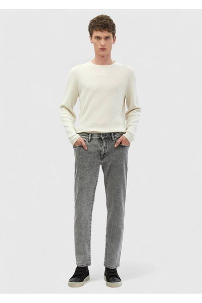 Ramsey Graue Jeanshose aus 100 % Baumwolle im Regular Fit