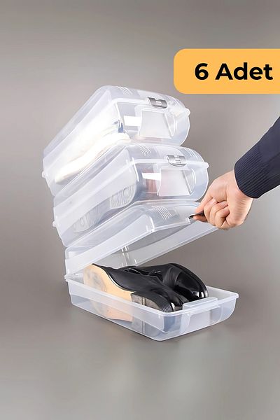 EVLE Men's Shoe Protection Box, Set of 6