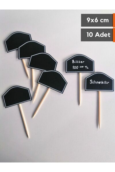 Şeffaf Etiket Black Label - 10 komada brisivih, 9x6 cm, cenovnik sa složenim ...