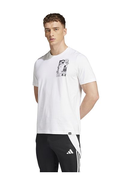 adidas Λευκό T-Shirt, μέγεθος M
