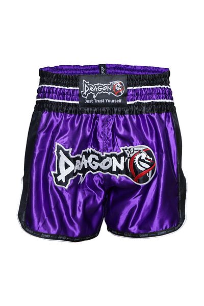 Dragondo MT3075 Retro NEO Muaythai Σορτς Μωβ Μουάι Ταϊλανδέζικο Σορτς