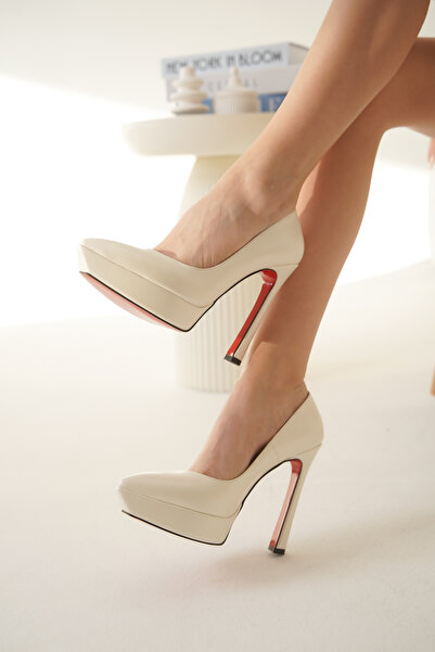 Ayakkabı Ateşi Kadın Özel Tasarım Platform Ayakkabı Siena Sedef Cilt