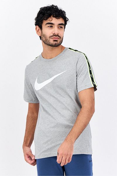 Nike Men Sportswear Fit Short Sleeve Outdoor T-shirt, Grey Combo