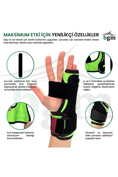 bgm Child Boxer Fracture Splint – 4Th and 5Th Finger Fixing Splint Child Wrist Splint