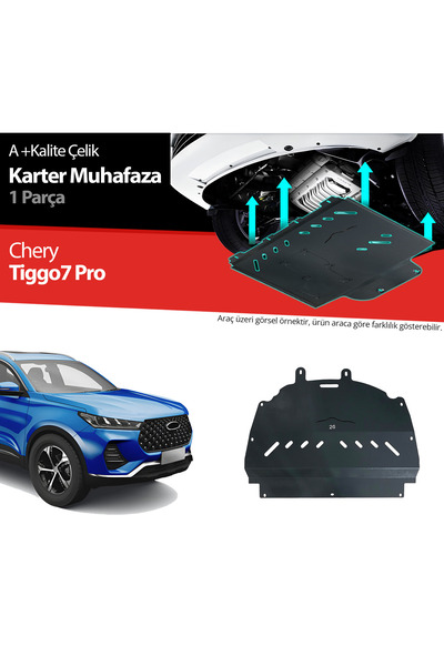 Tunax Chery Tiggo 7 Pro Çelik Karter Muhafaza Koruma 2022 2023 2024 2025