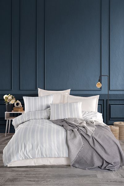 Eponj Home Σετ Παπλωματοθήκη Double Sport Ριγέ - Soft Line
