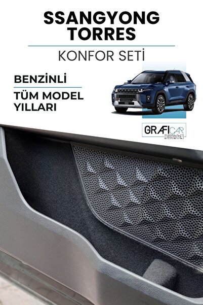 GRAFİCAR SsangYong Torres - مجموعة مريحة متطابقة مع جيوب داخلية للسيارة وطلاء...
