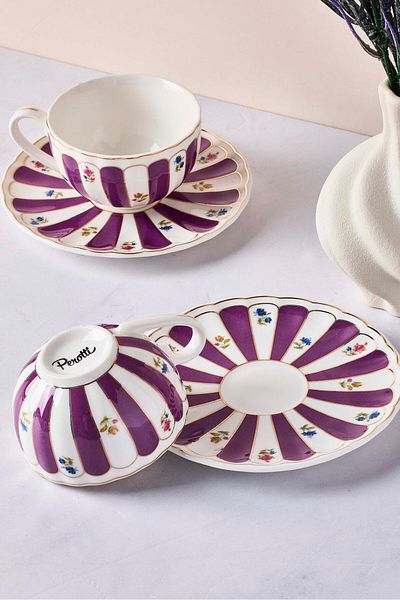 Perotti Balat 4-Piece Porcelain Coffee Set for 2