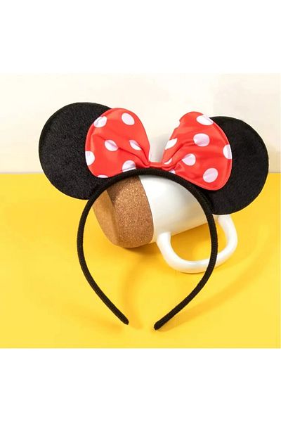 Beauty Box Young Adult Children's Red Bow Crown and White Gloves Set